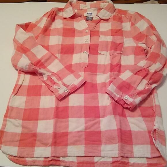 Old Navy flannel top size medium girls - Picture 1 of 6